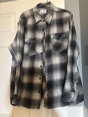 Men’s Hurley Plaid Button-Down Shirt XXL
